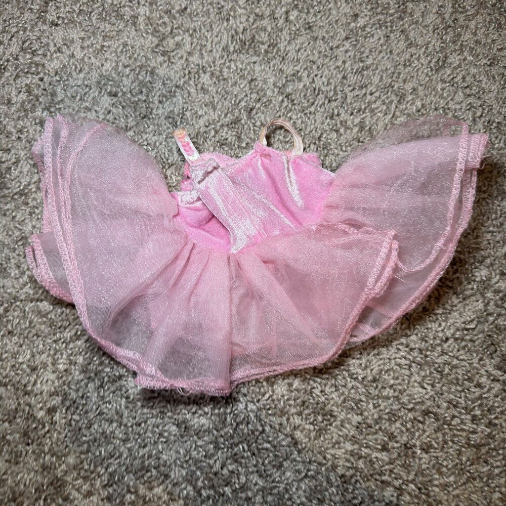 Build a Bear Ballerina Dress Pink Tutu Sparkle w/ Shoes Stuffed Animal Outfit - Picture 7 of 10